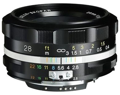 Compare Prices on the Voigtlander 28mm f2.8 Aspherical SL II-S Color-Skopar Lens (Nikon F Mount)